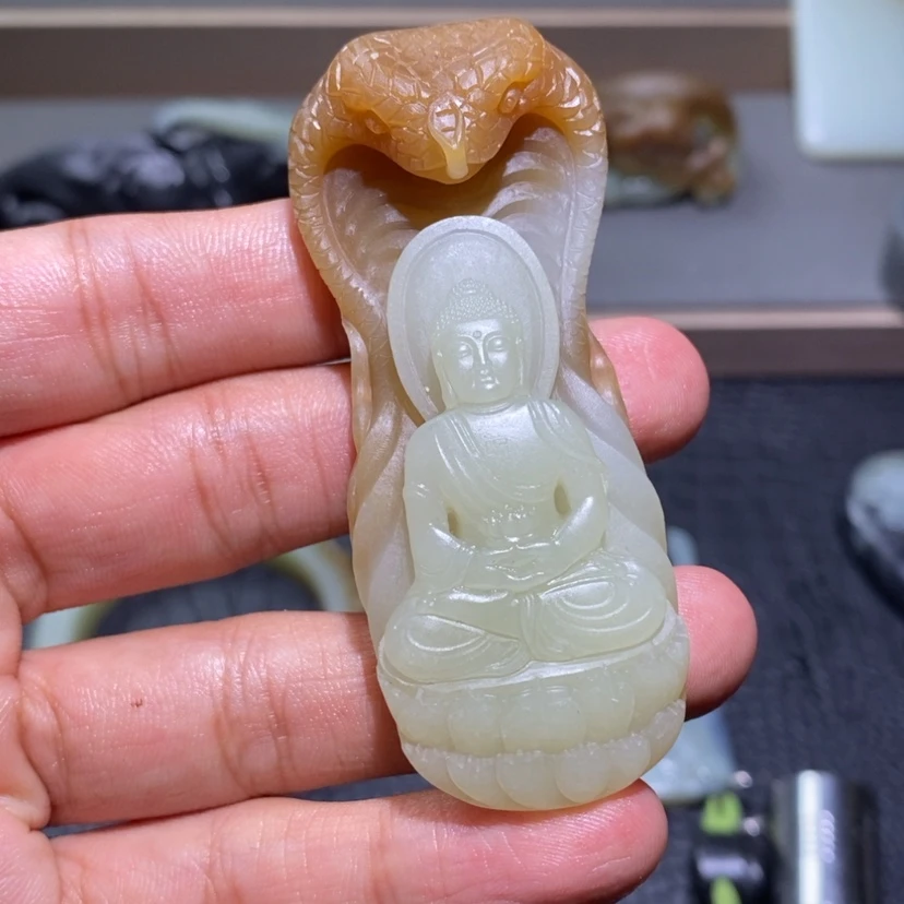 【闪购商品】和田玉未镶嵌把件小****皮