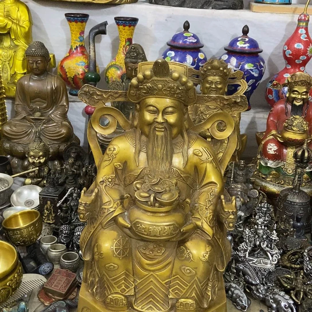 阳光铜摆件，老杨黄铜摆件