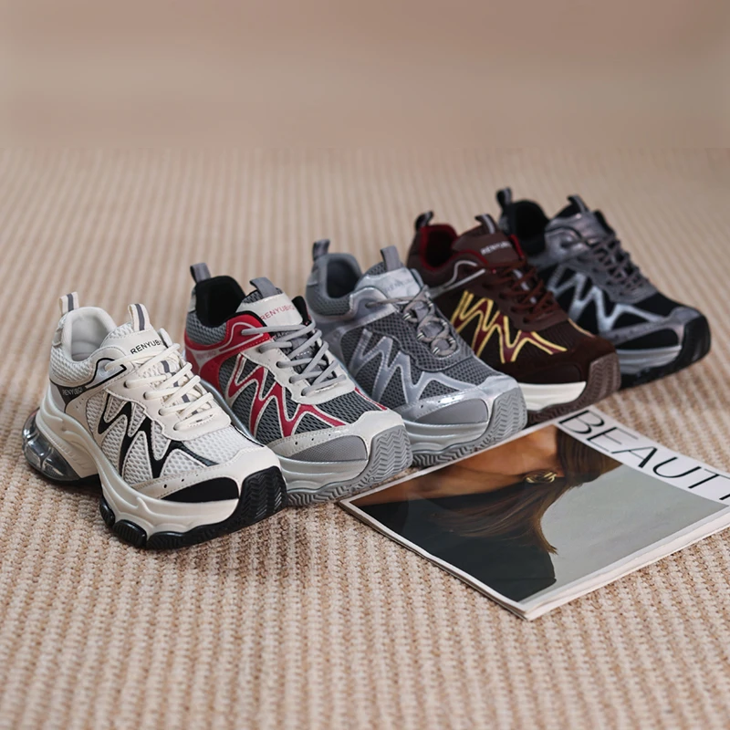 【Lucky】6CM厚底2025小个子运动阿甘鞋老爹鞋LX50808