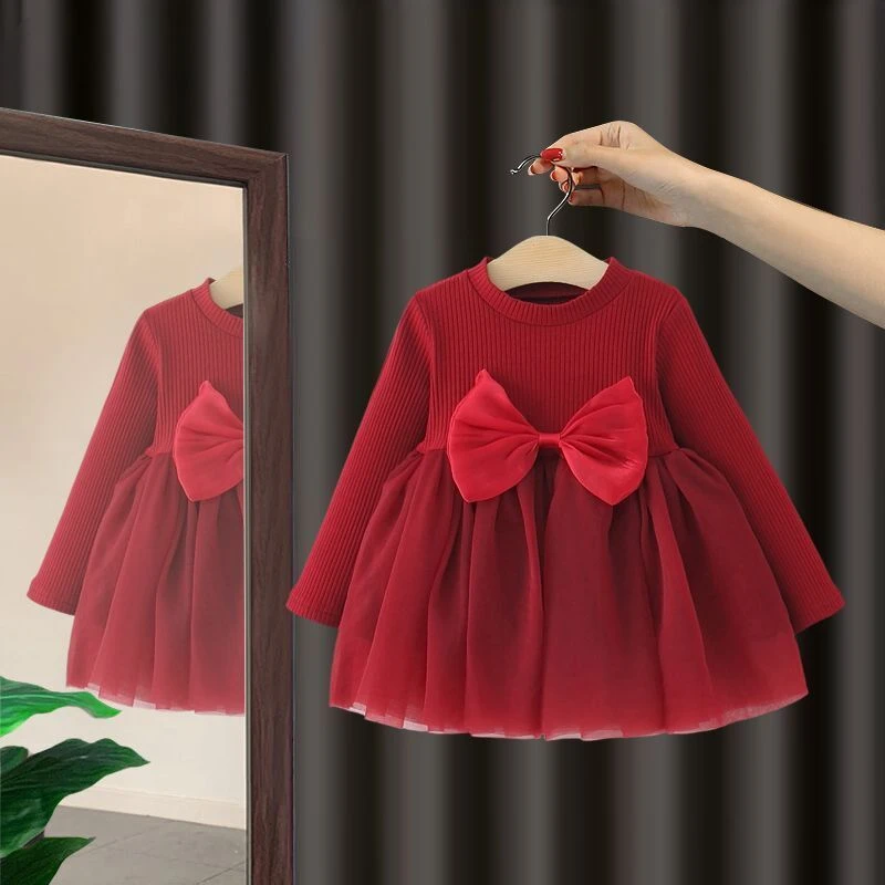 巴拉巴拉男孩女孩女童春秋连衣裙洋气周岁宝宝礼服小女孩生日公主