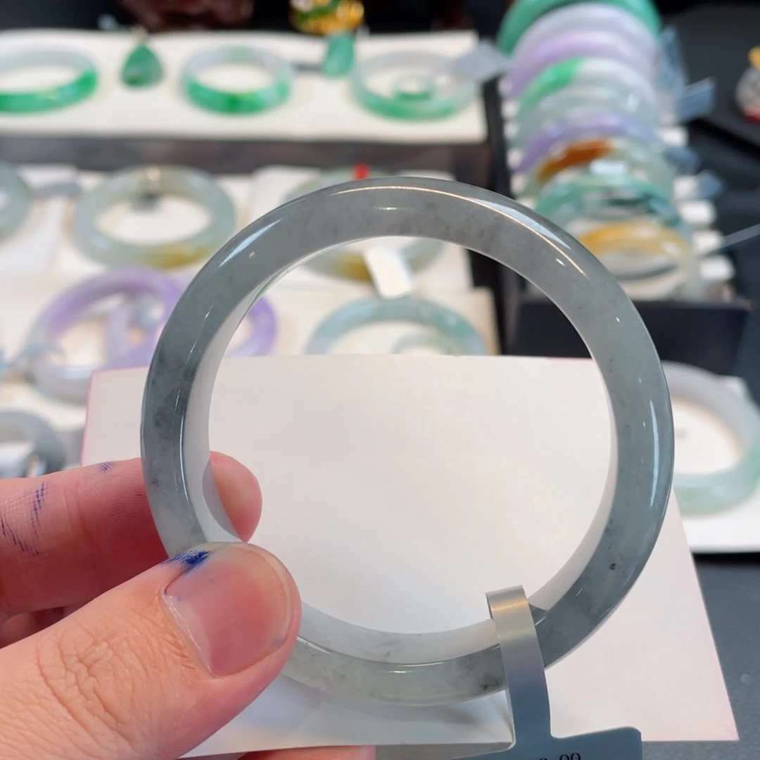 翡翠手镯未镶嵌57正圈