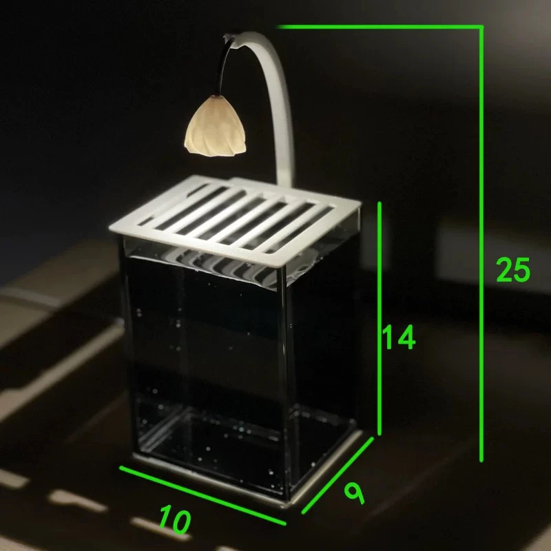 斗鱼专用鱼缸玻璃小型桌面造景迷你客厅观赏生态办公室摆件小鱼缸