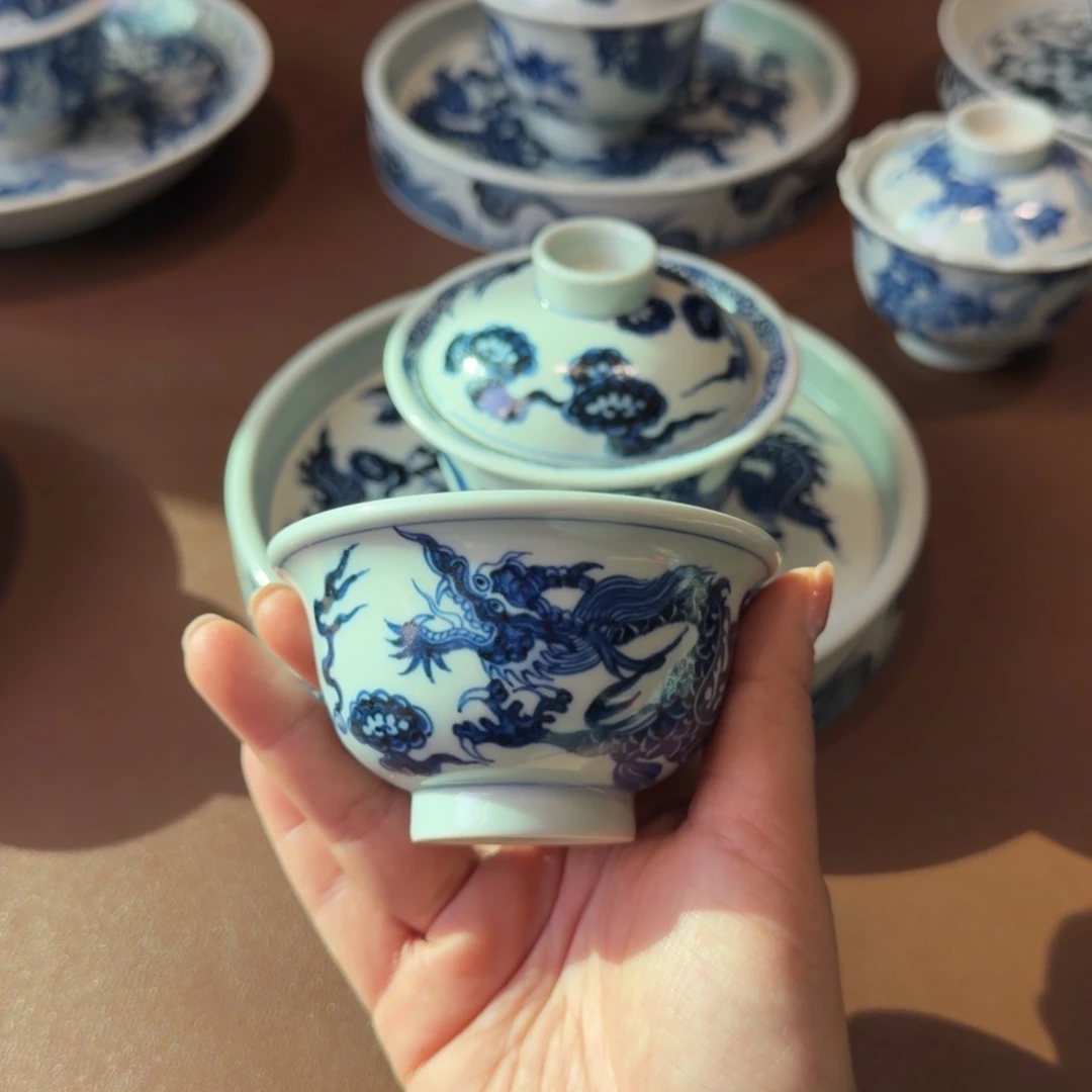 手工手绘茶具压手杯福利