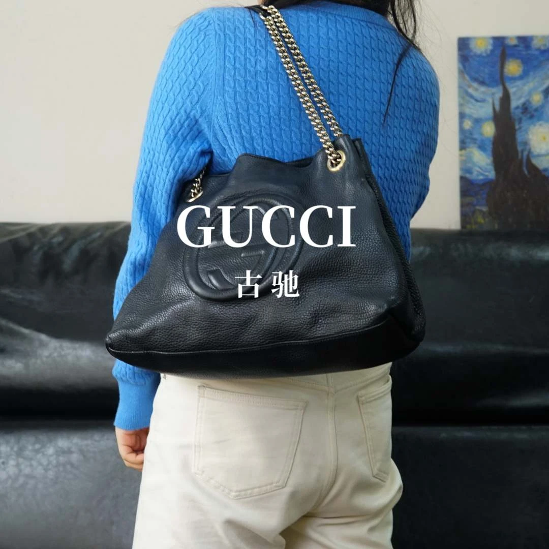 95新 GUCCI/古驰 双G单肩包/ZY01616038/6038