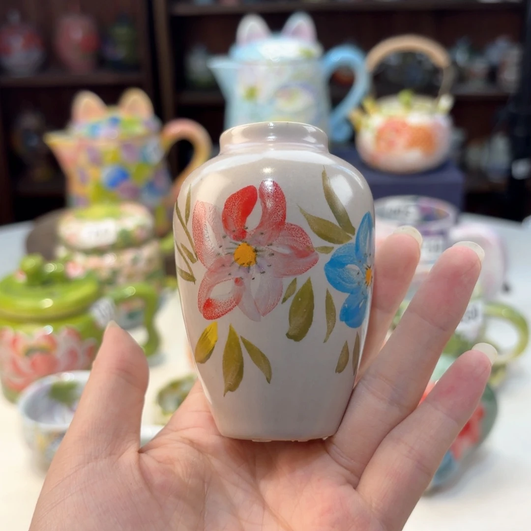 景德镇手绘高温釉下彩陶瓷茶具