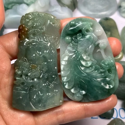 定制翡翠翡翠未镶嵌细**月
