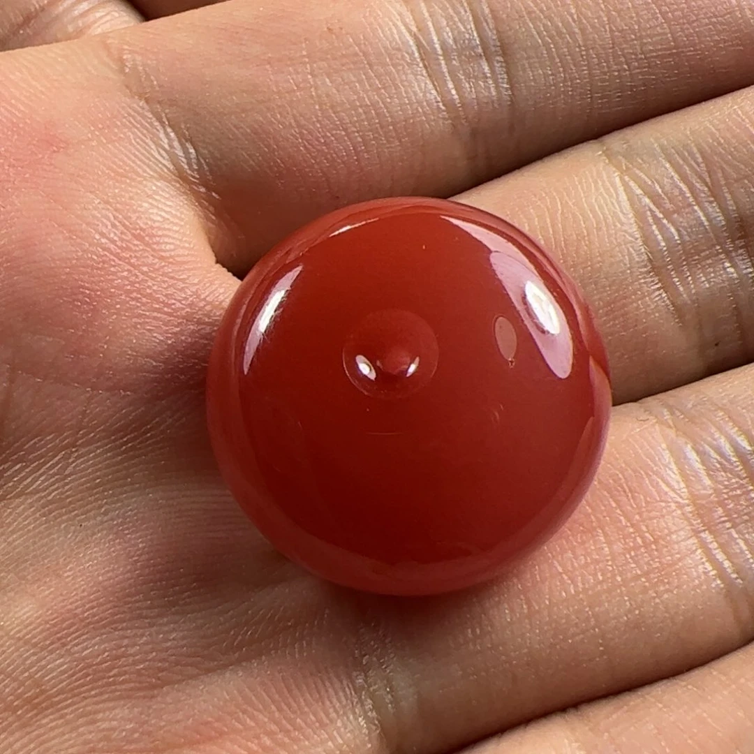 南红玛瑙平安扣未镶嵌谢*