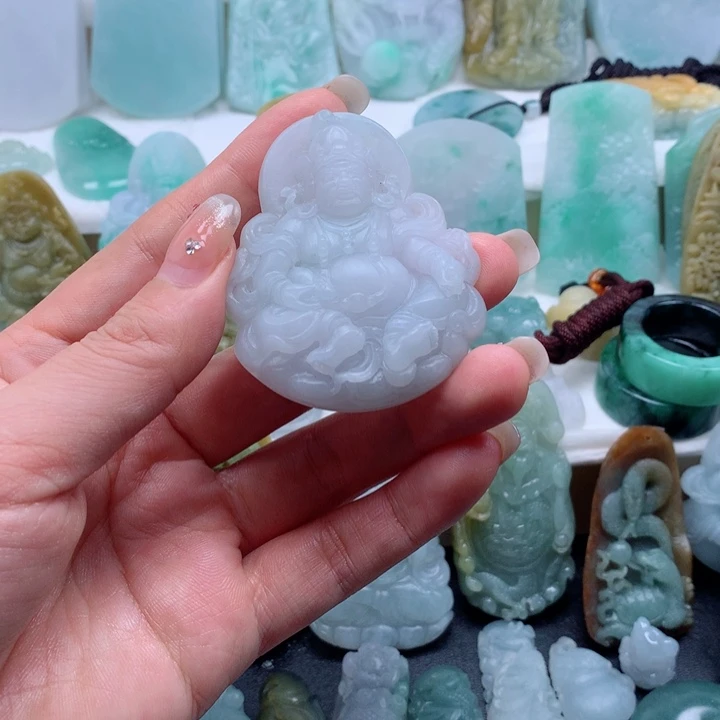 定制翡翠未镶嵌财神