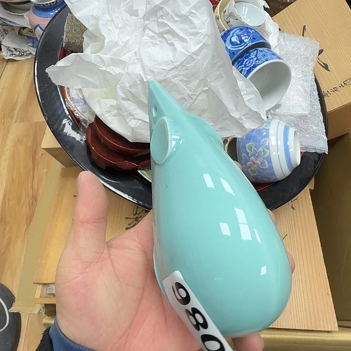 自***己瓷片工艺品摆件瓷器摆件正能量