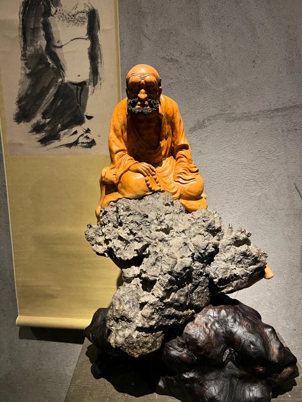 青岗木达摩精品摆件