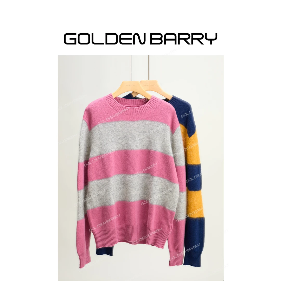 GOLDENBARRY【年终孤品】246330时尚撞色套头毛衣