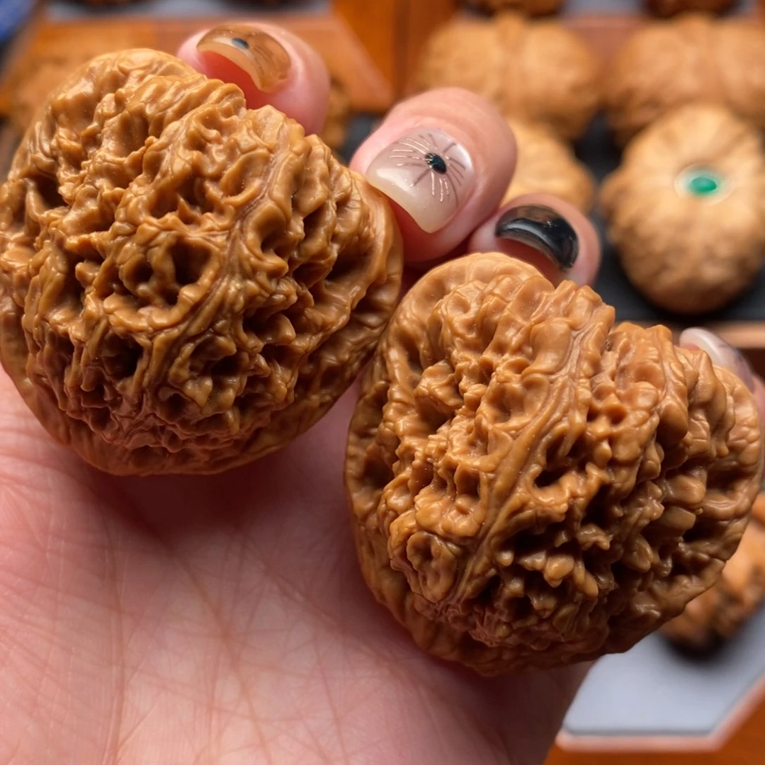 把件文玩核桃40尺全品高炮三角江