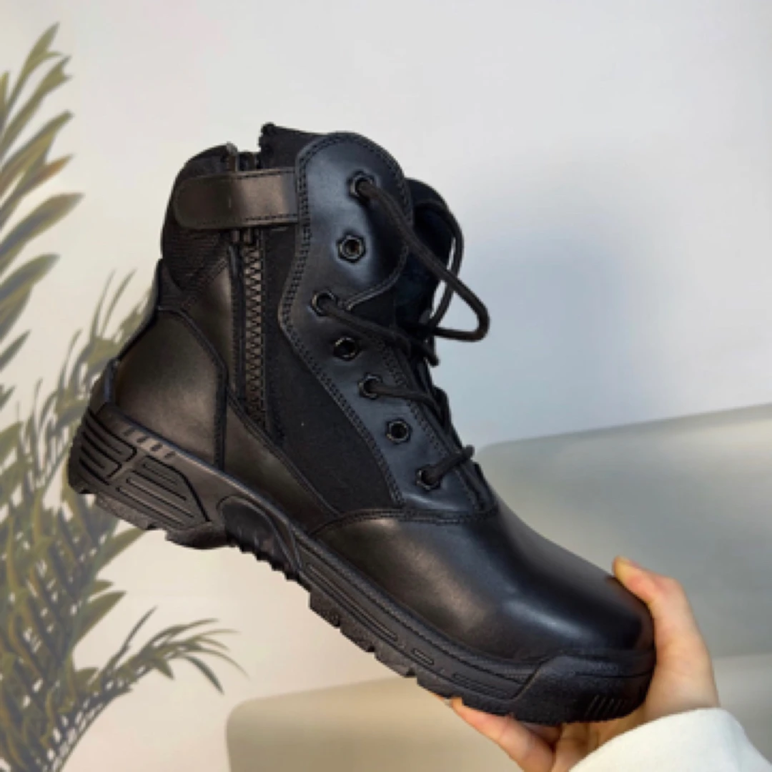 春夏冬百搭中帮马丁休闲秋冬黑色高帮靴子马丁靴户外男靴冬季511