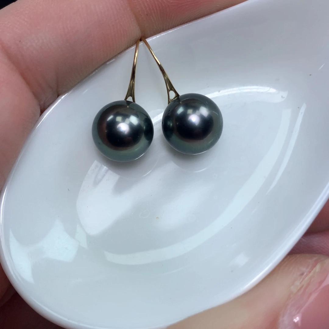 海水珍珠耳饰18K金镶嵌