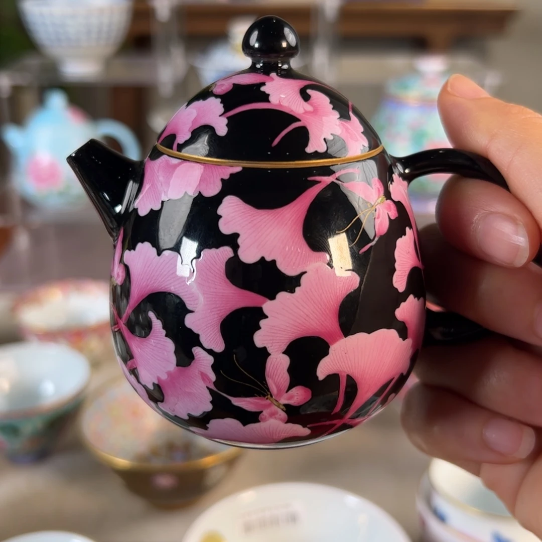 解*花纯手工手绘 高端茶器
