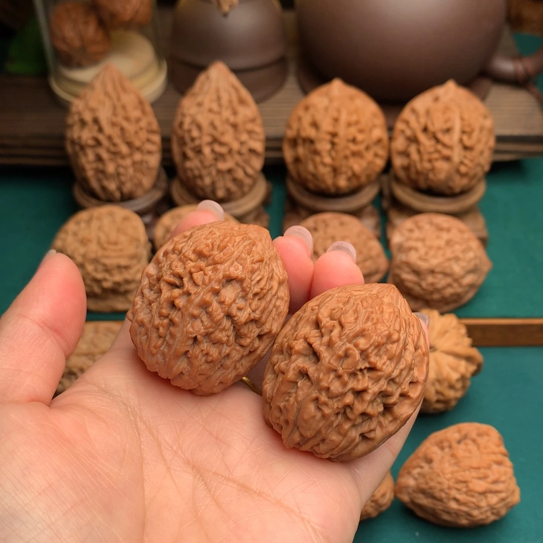 文玩核桃把件全品蓟县同树果蒜头33➕