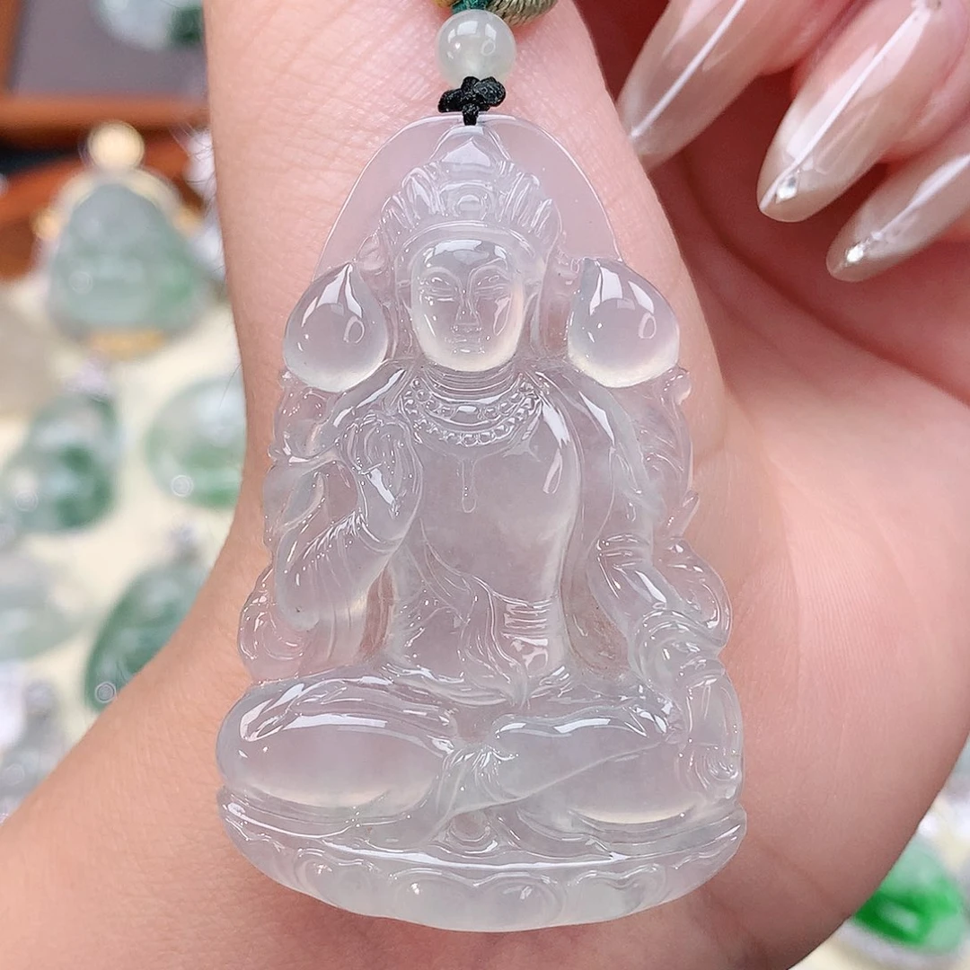 颈饰未镶嵌翡翠观音
