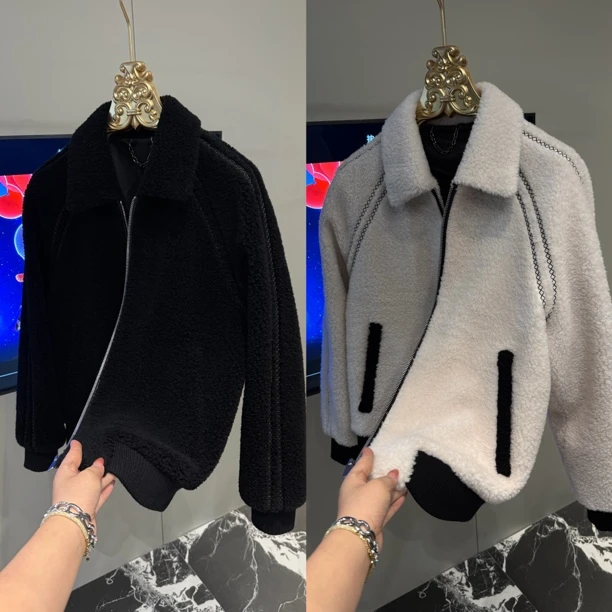 「星漓轻奢出品」25118/XINGLI/2025/高端欧货翻领男士羊毛夹克