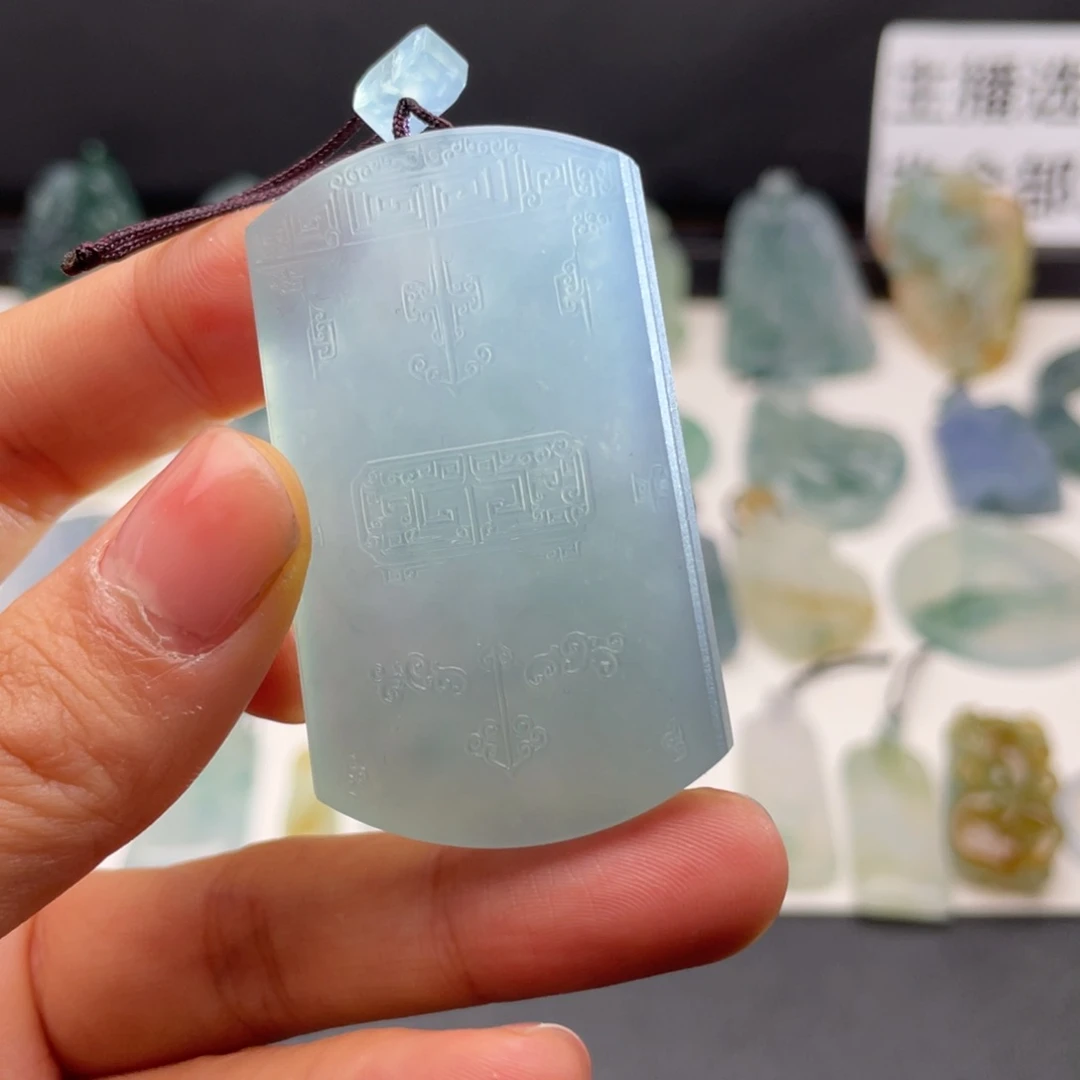 定制翡翠未镶嵌无事牌