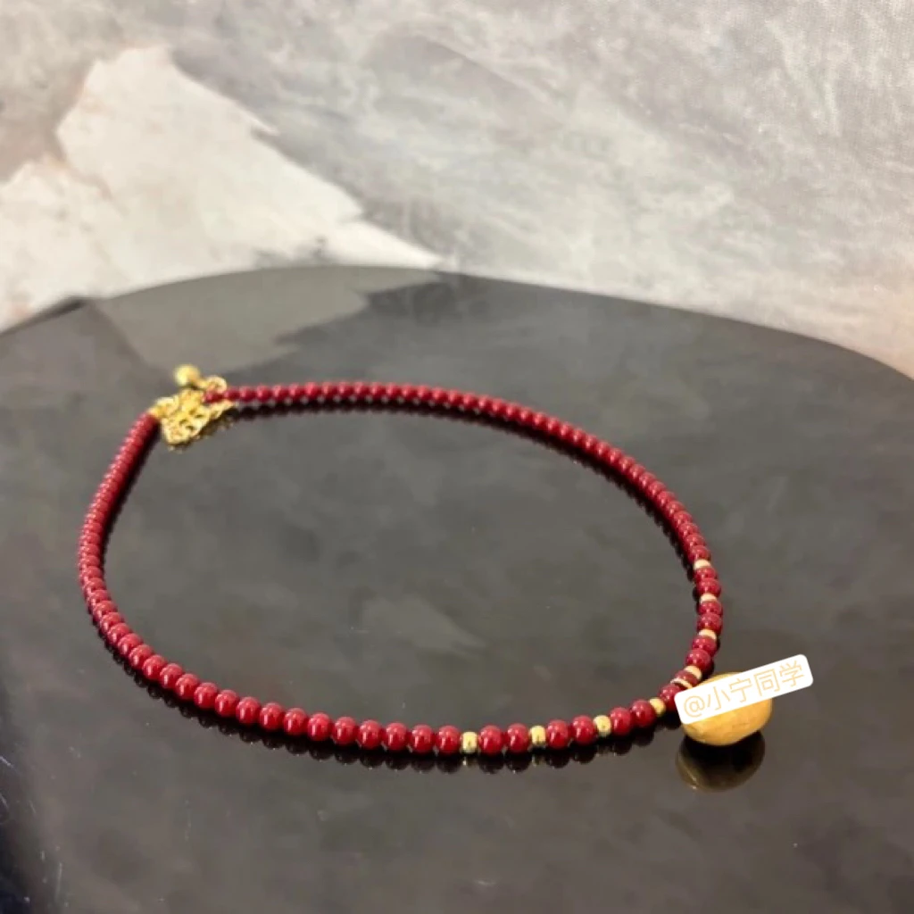 铜合金仿珍珠项链 椭圆镂空爱心项链XL2297