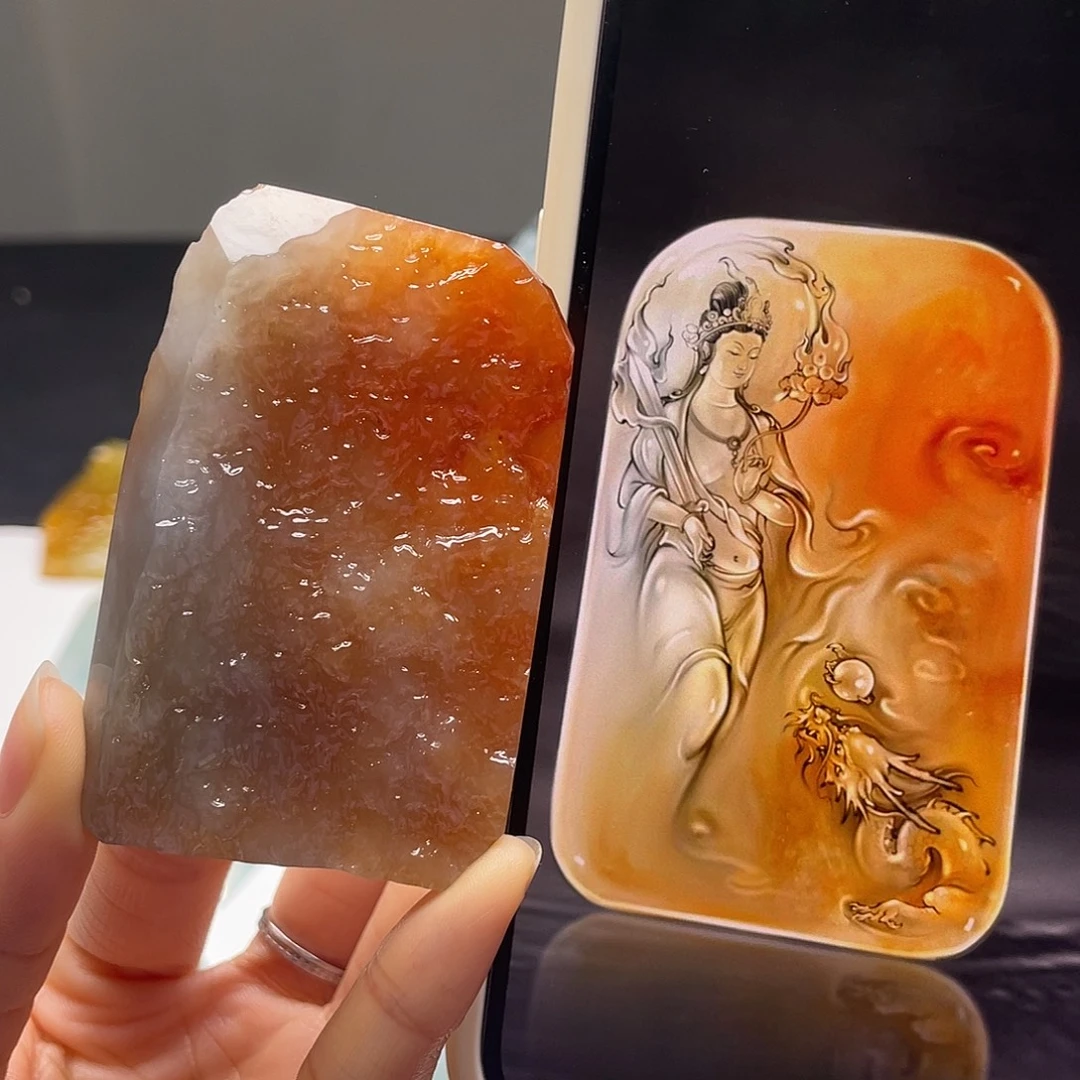 定制翡翠未镶嵌包工