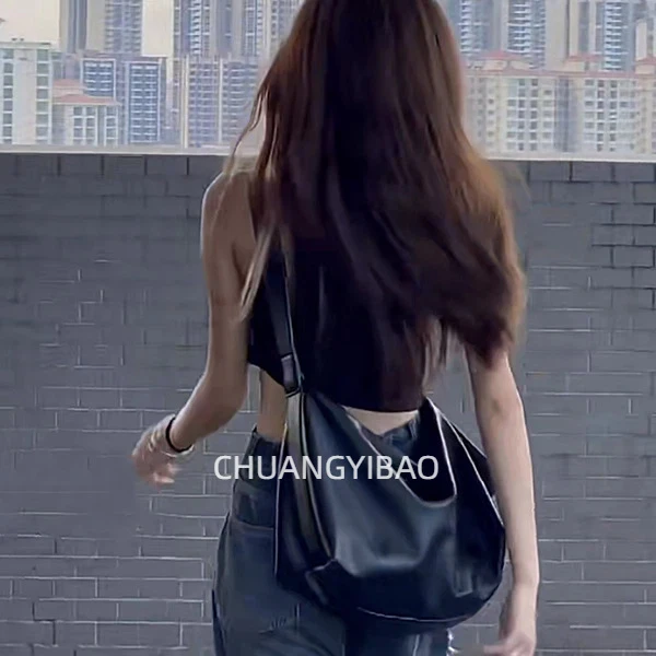 包包女式2025新款大容量高级感小众托特包通勤大包百搭黑色斜挎包