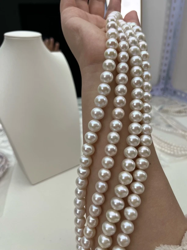 9-11mm淡水近正圆特价珍珠微瑕