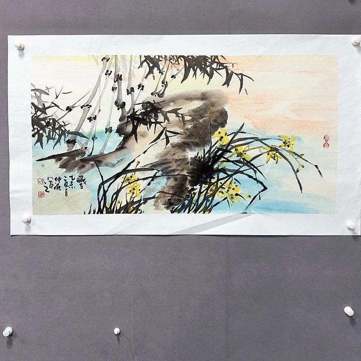 国画亲笔手绘放心去藏