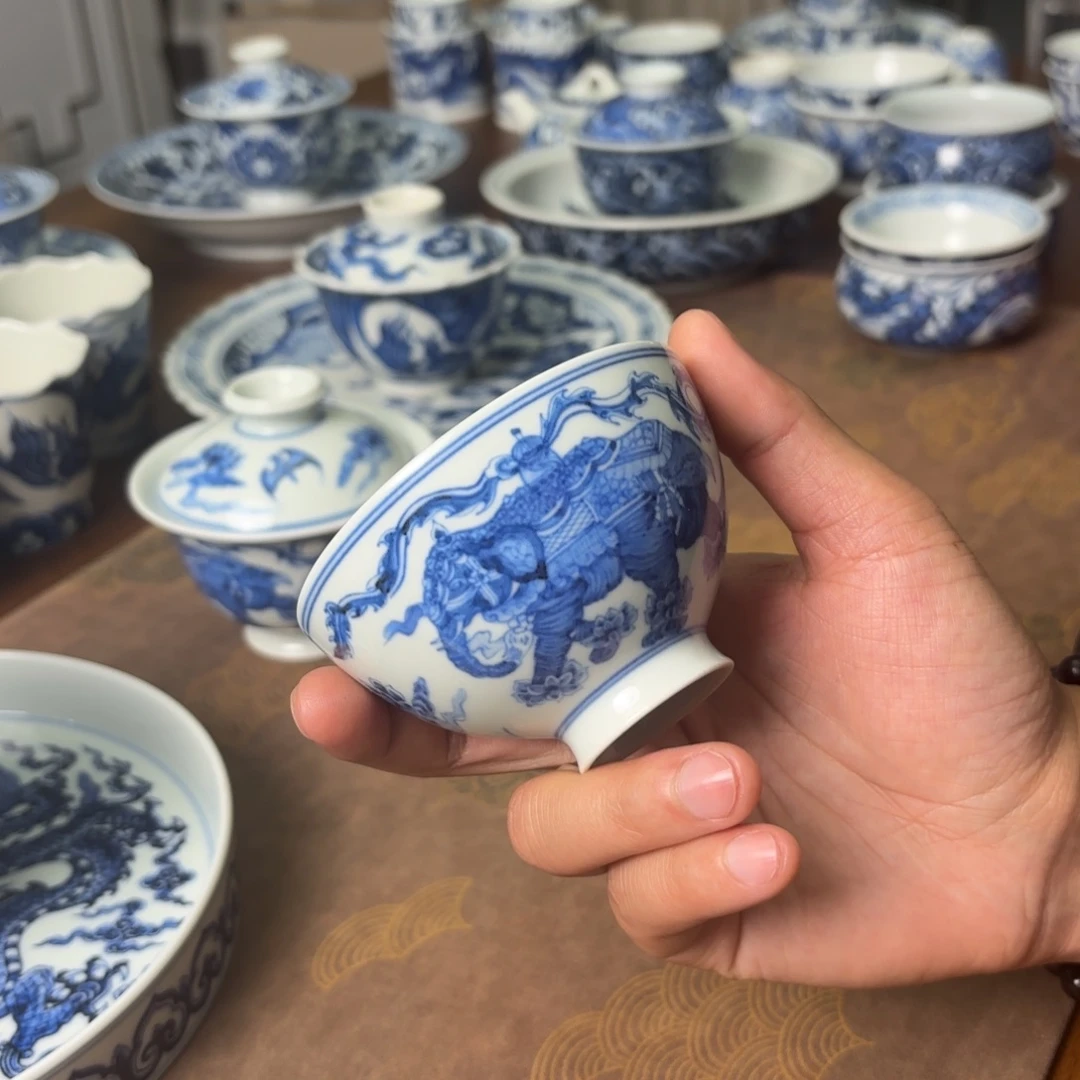 陶摆件景德镇手绘茶器