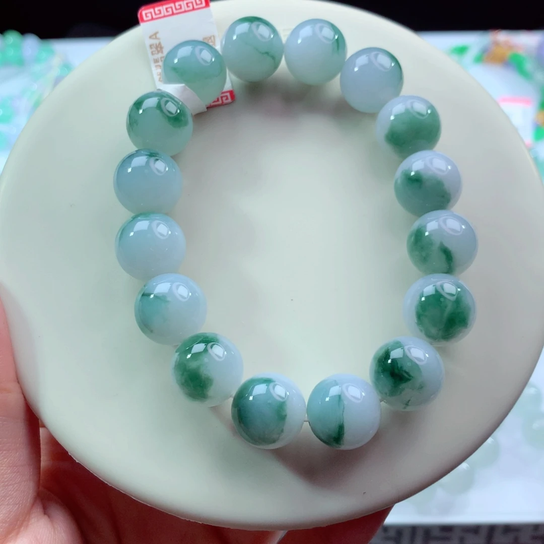 翡翠未镶嵌手链卡12.8
