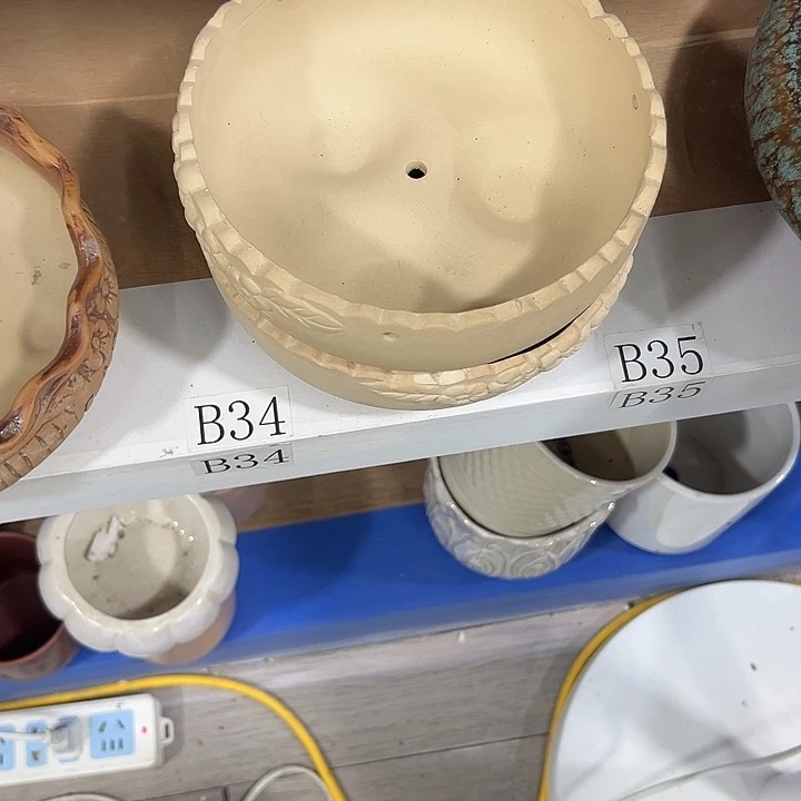微瑕陶瓷花盆满9.9发