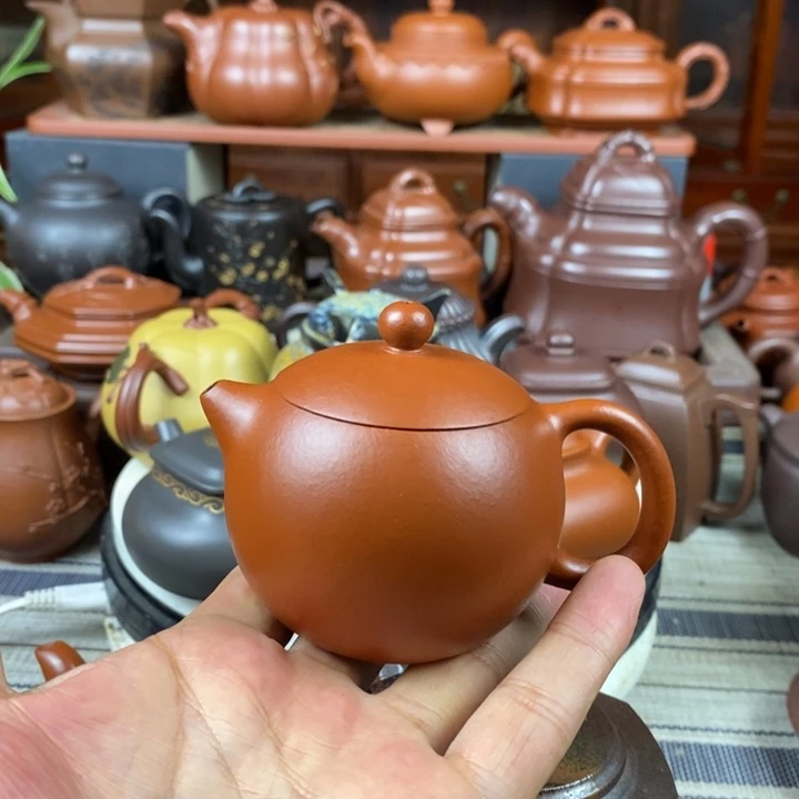 茶壶紫砂全手工西施130cc原矿赵庄朱泥特价