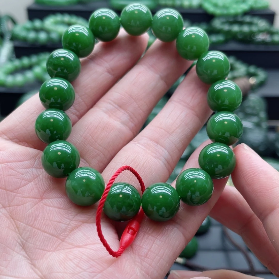 和田玉（碧玉）未镶嵌手链