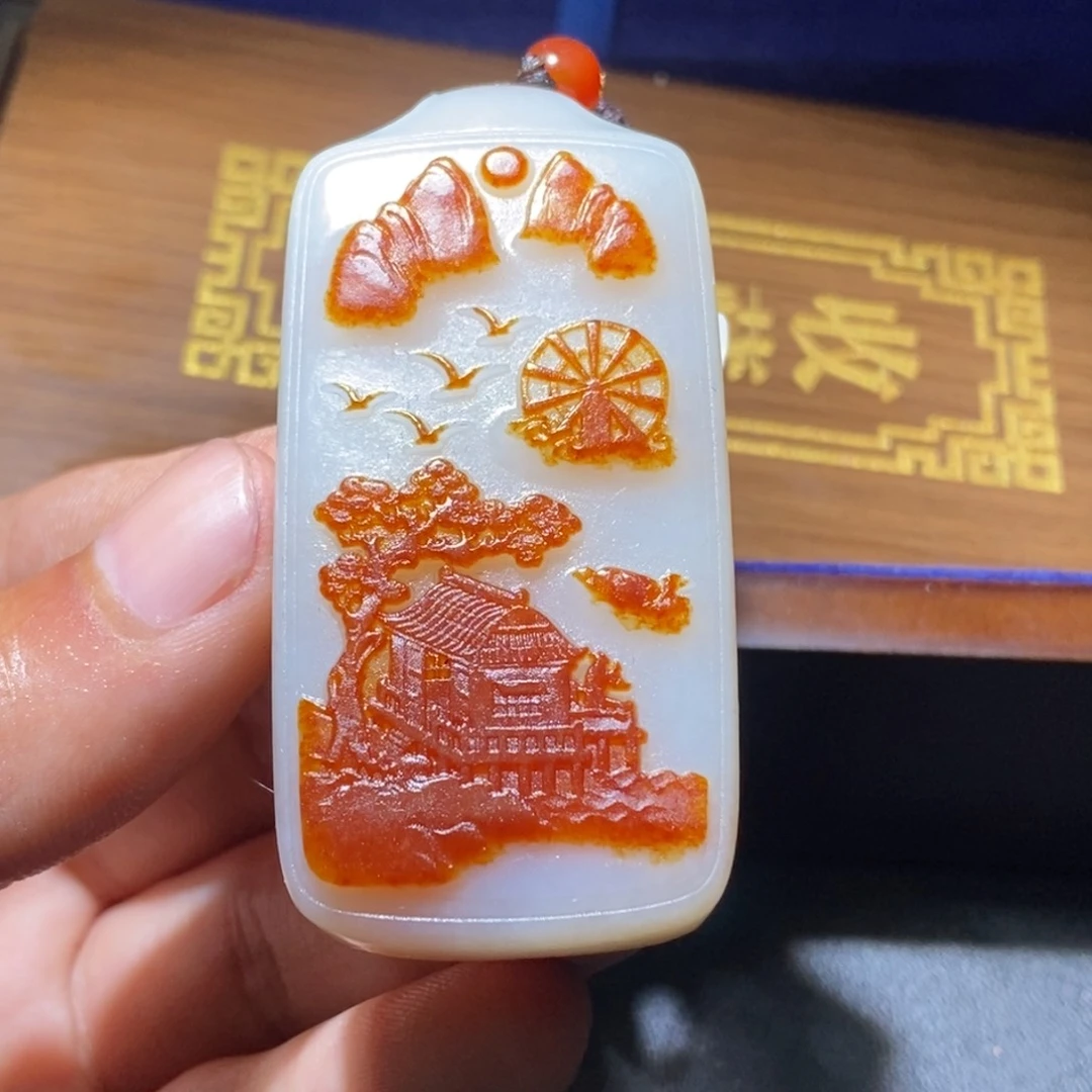 和田玉未镶嵌颈饰d