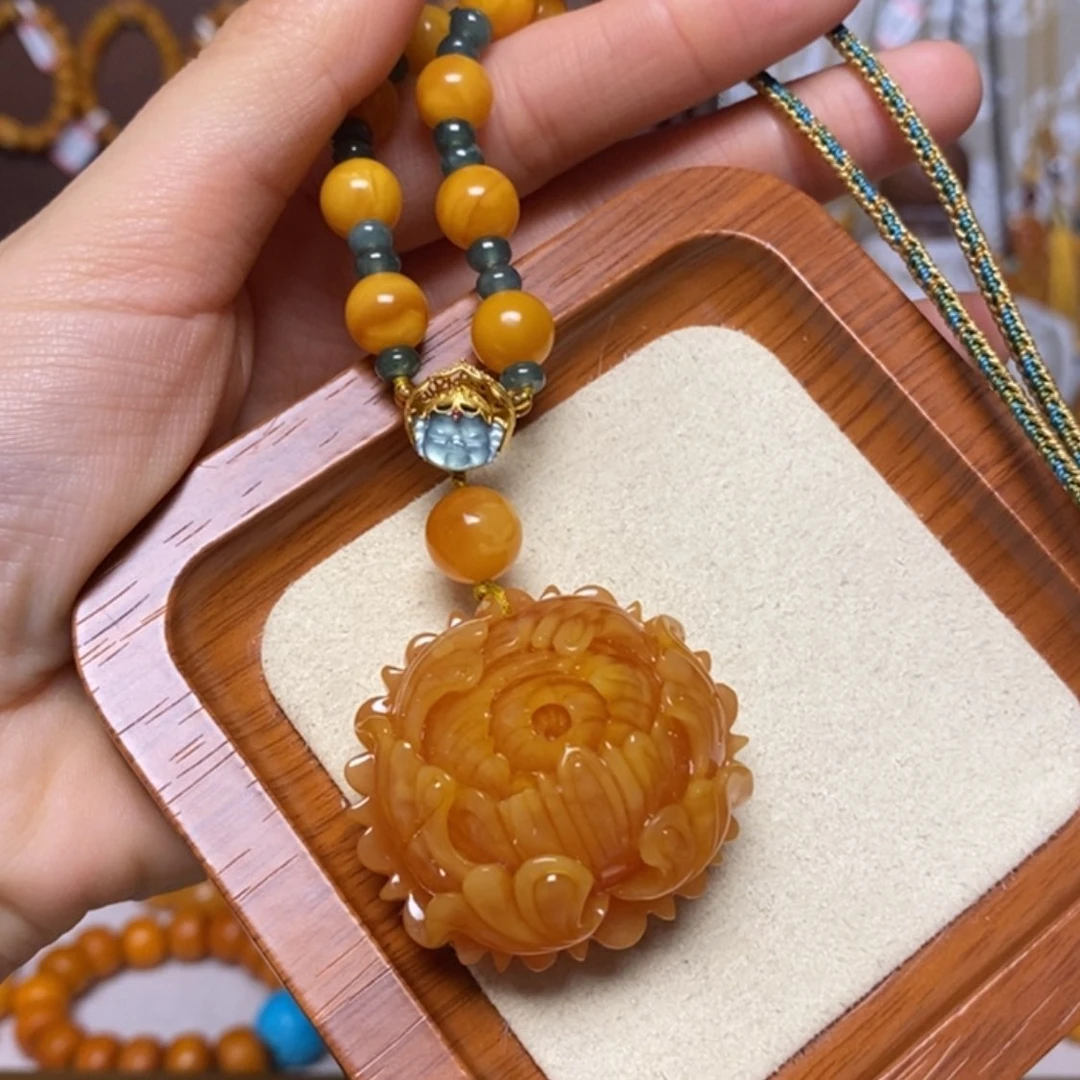 【闪购商品】蜜蜡颈饰未镶嵌项链