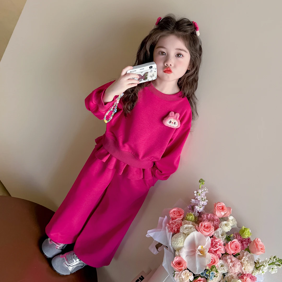 早秋穿搭女童套装秋季2025新款洋气时髦儿童秋装小童巨好看两件套