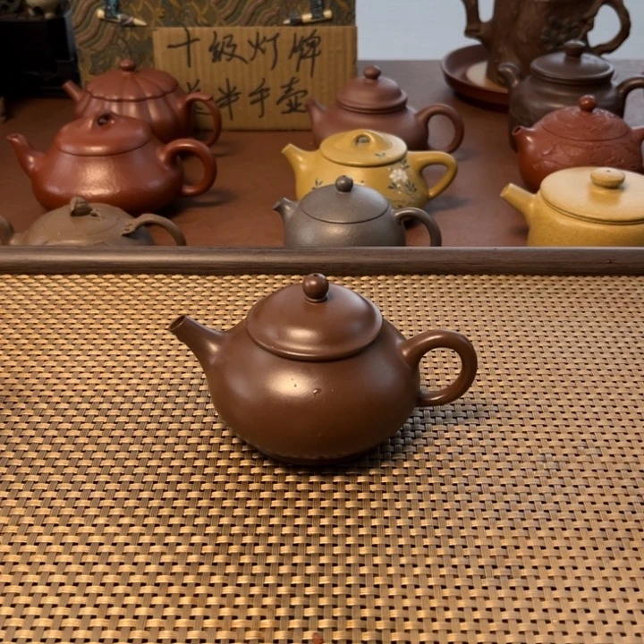 紫砂茶壶潘壶深井紫泥手工壶