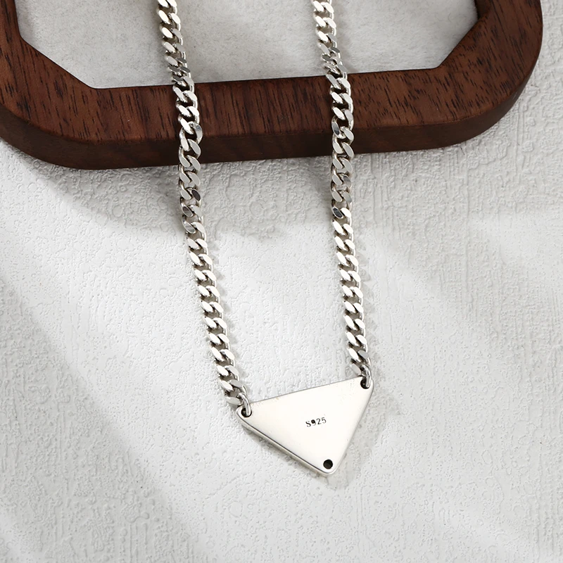 链子925银 「黑洞密境」三角项链