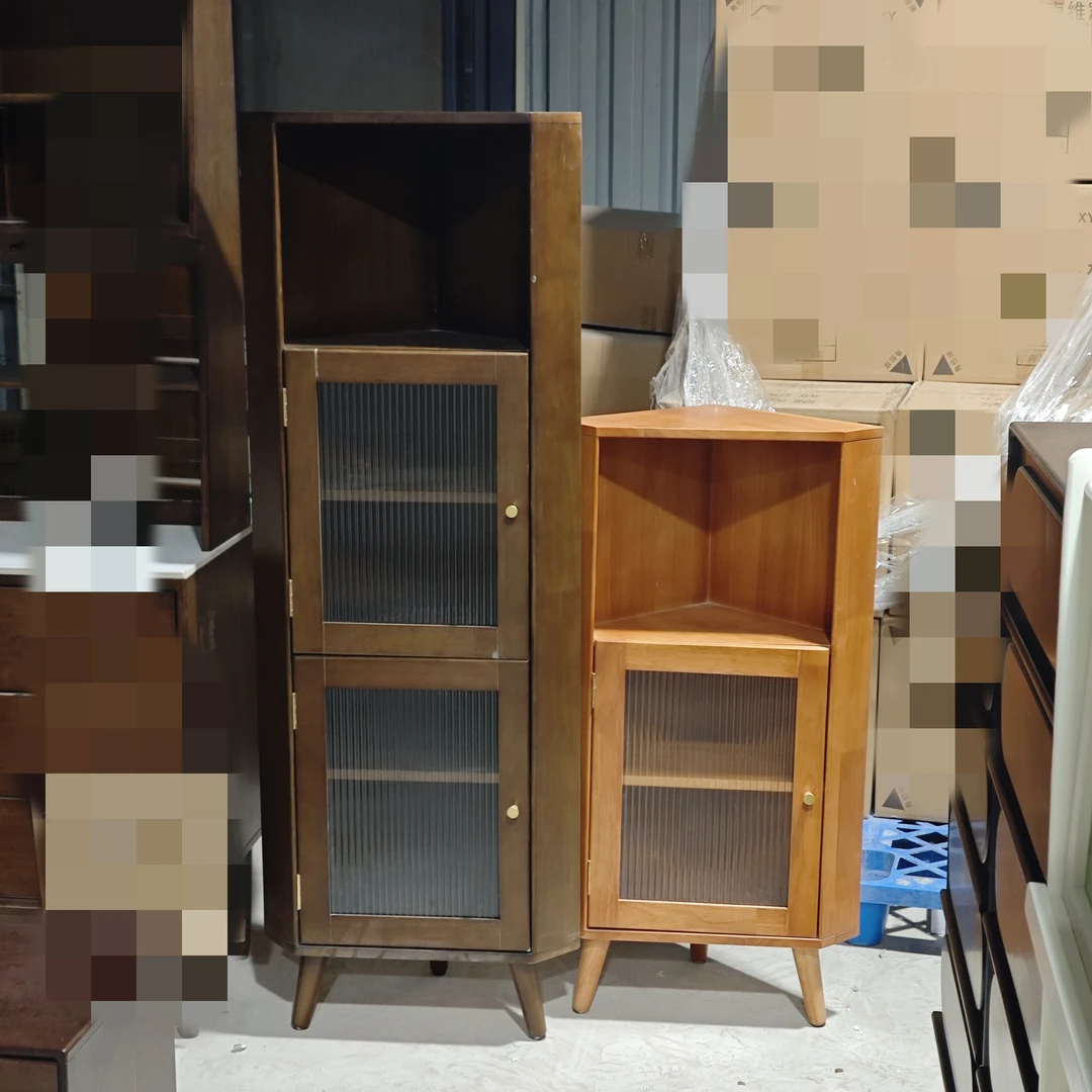 【捡漏款】角柜转角柜全实木厨房柜客厅墙角三角置物架简约餐厅收纳