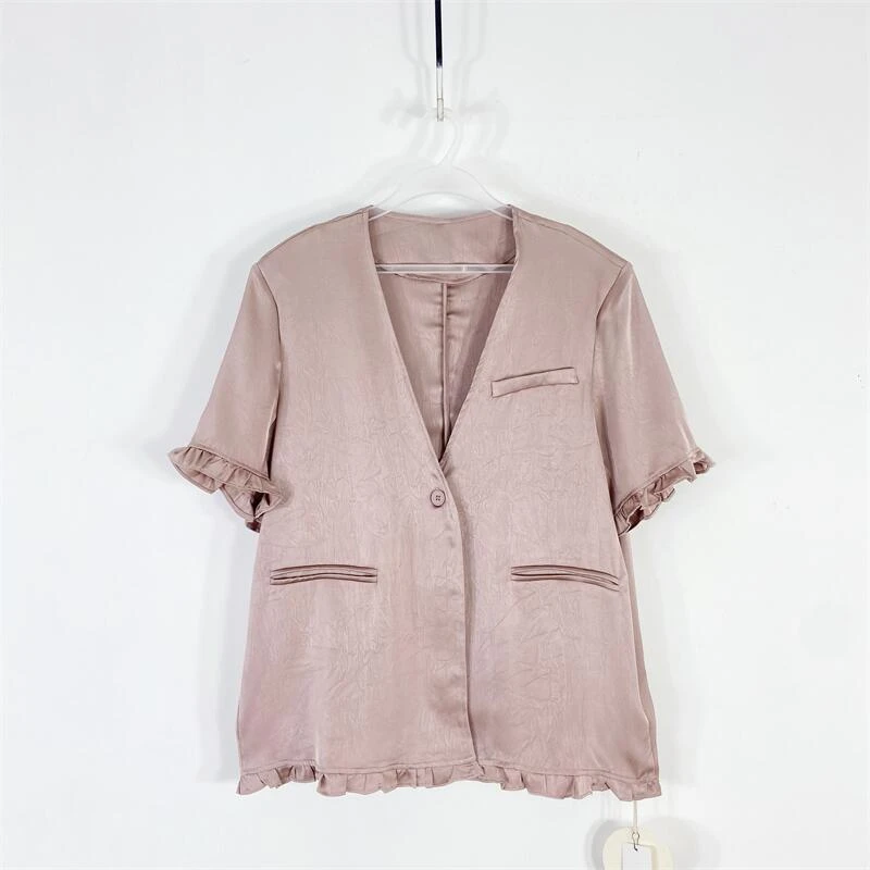 【77衣橱】KD2504精品女装上衣短袖T恤气质轻奢【红人上新】