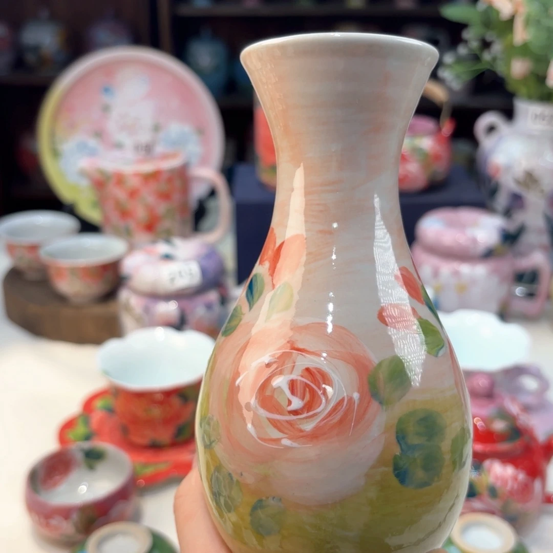 景德镇手绘高温釉下彩陶瓷茶具