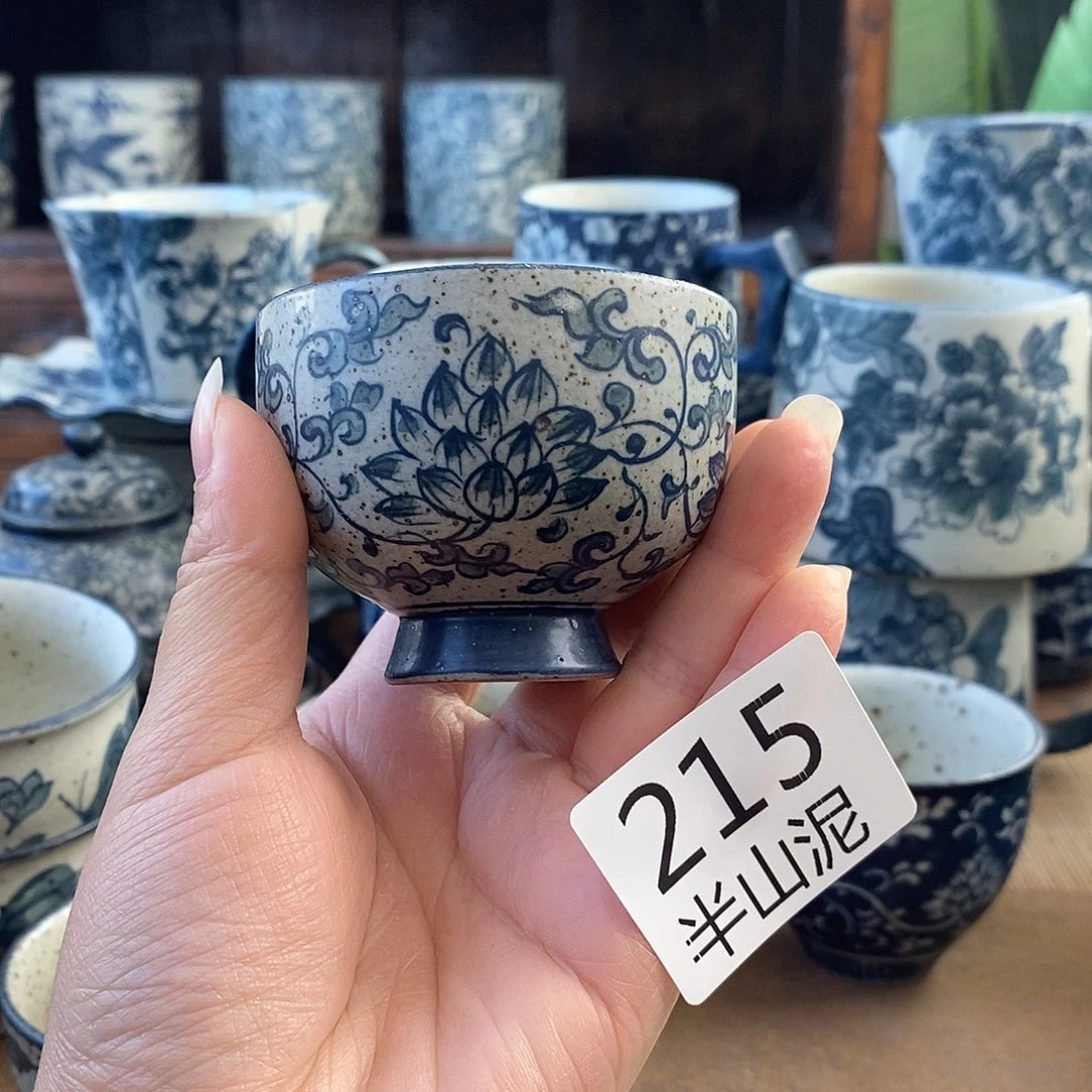 手工手绘青花高温陶瓷