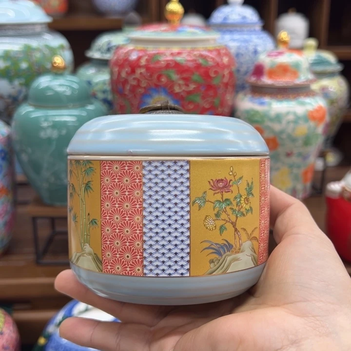 瓷片茶叶罐茶叶罐