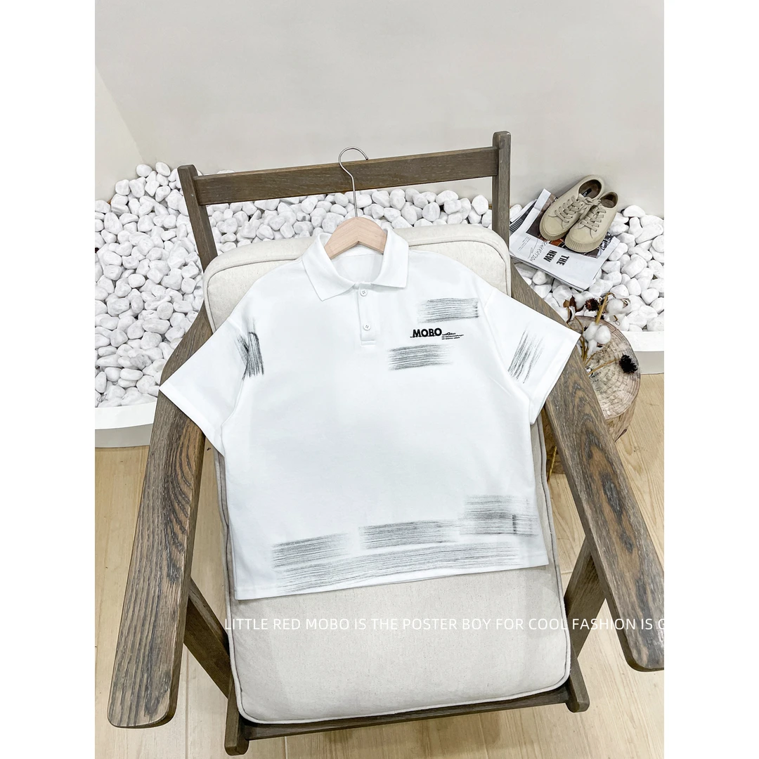 【3.8新款】童装男儿童T恤针织POLO衫2025夏季新款短袖MMY821602