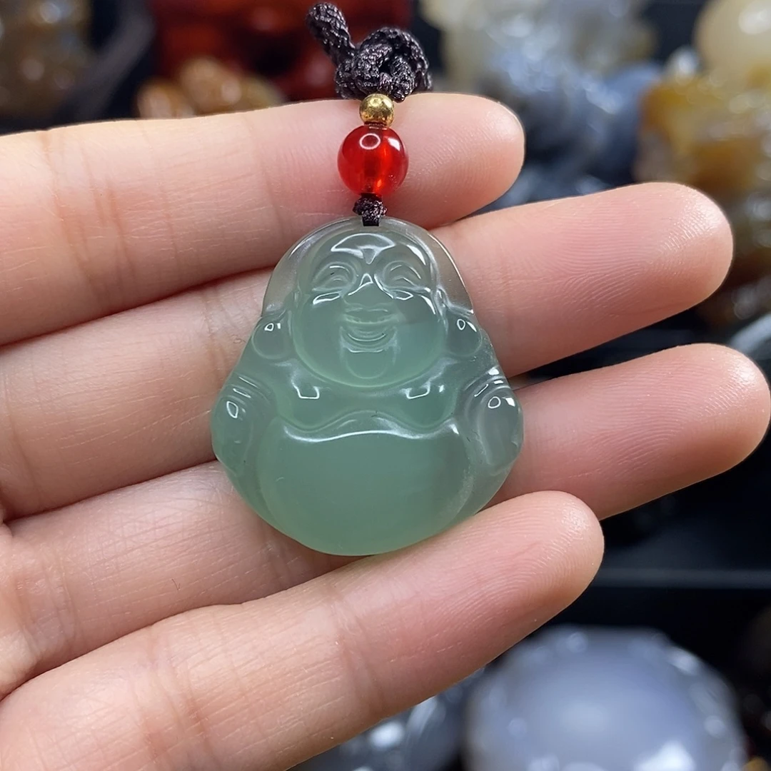 玛瑙/玉髓未镶嵌吊坠