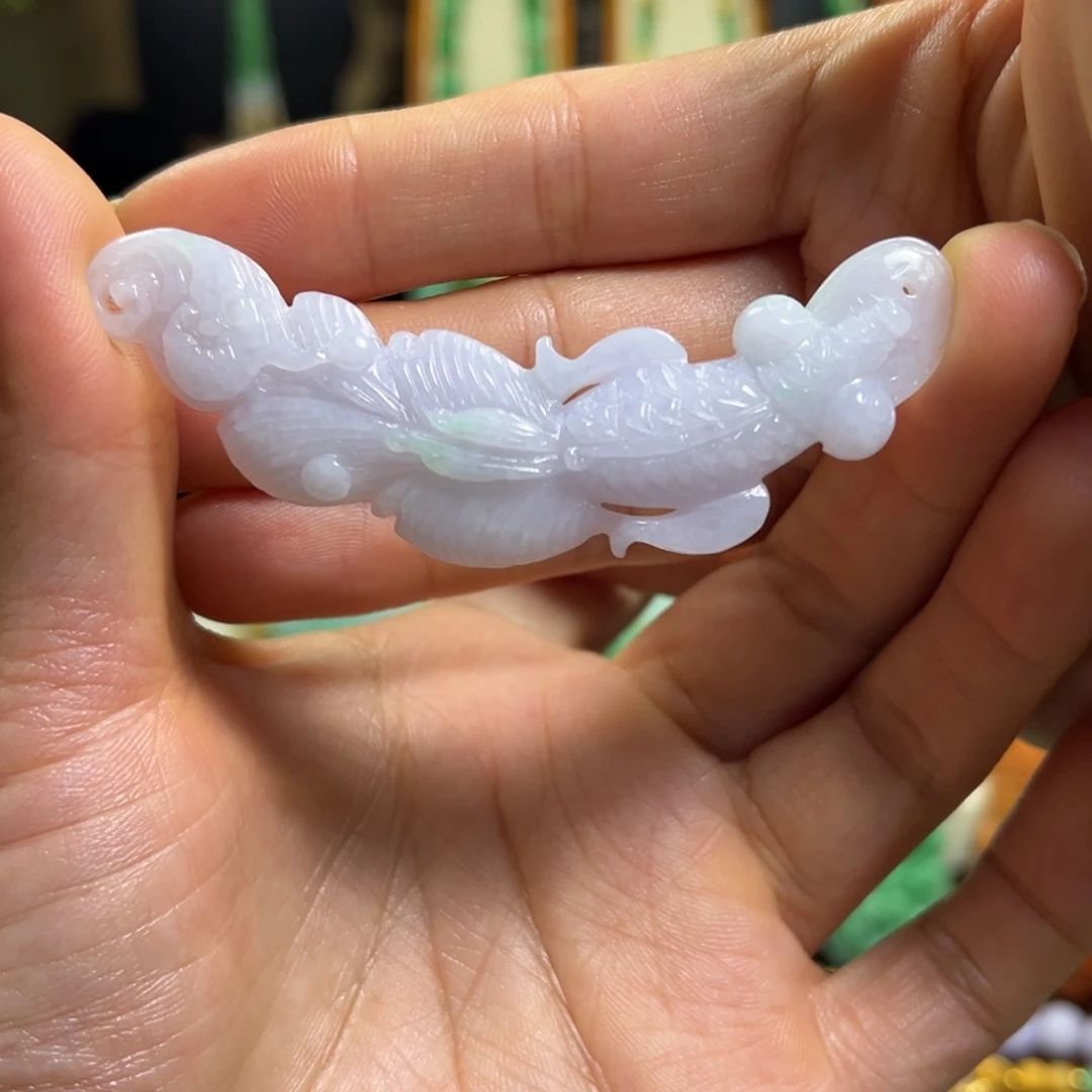 梅***翡翠未镶嵌颈饰天然翡翠