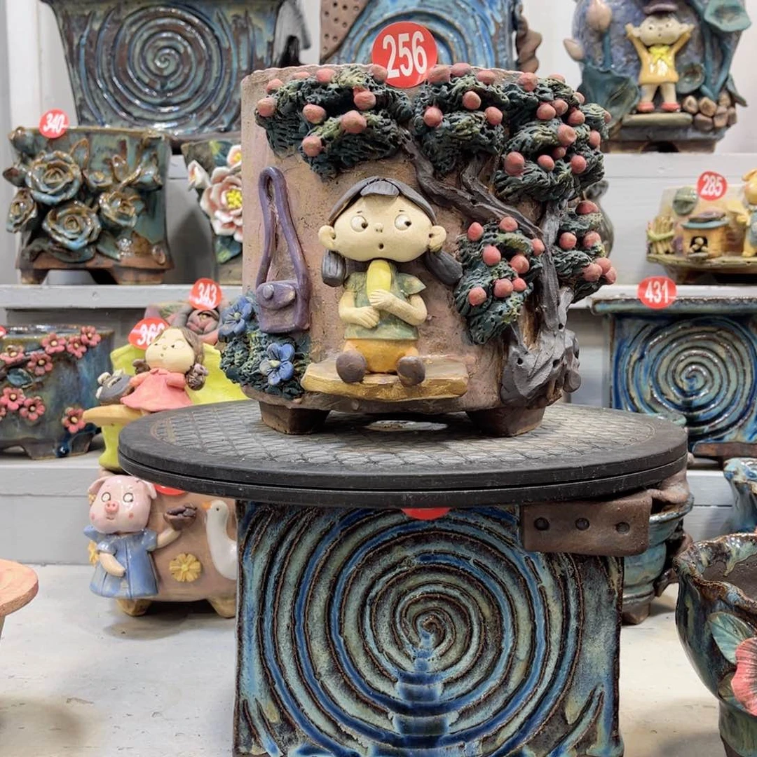 陶瓷256 号陶然花盆