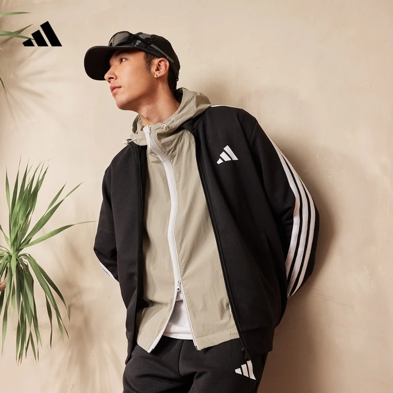阿迪达斯官方休闲长袖套装男女春夏新款轻运动 adidas JZ1155