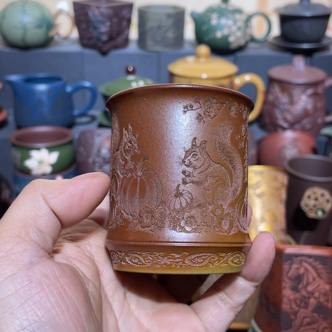 原矿紫砂手工主人杯