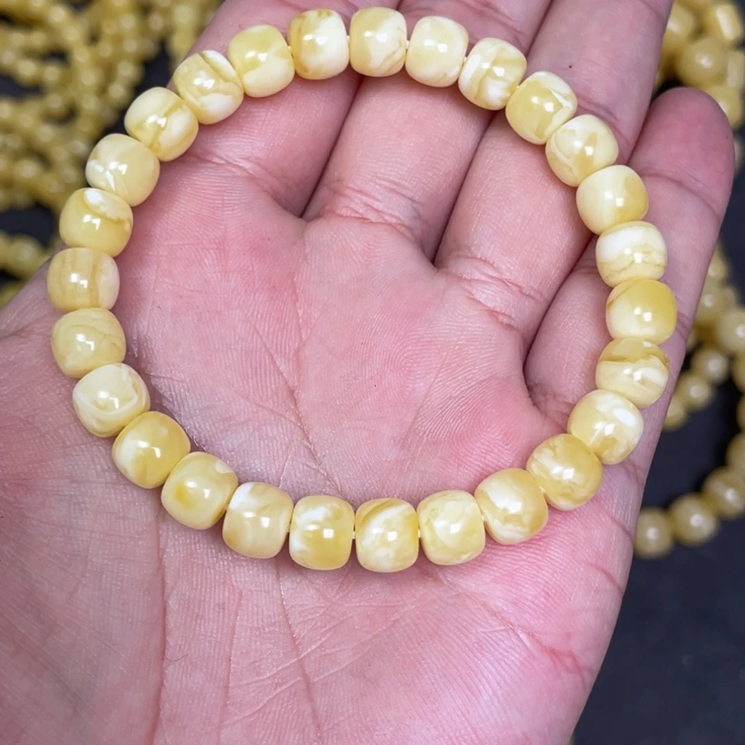 蜜蜡未镶嵌裸石蜜蜡手串8.3mm